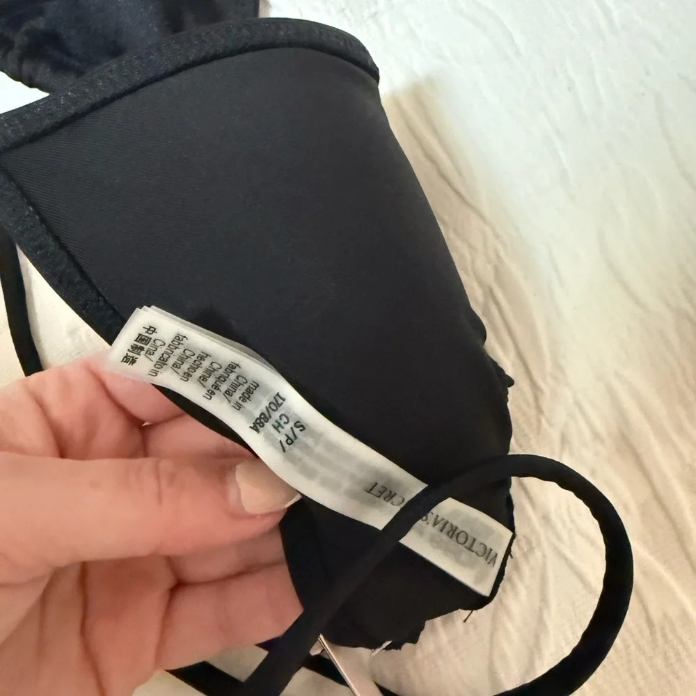 Victoria's Secret Black Wrap Triangle Bikini Top